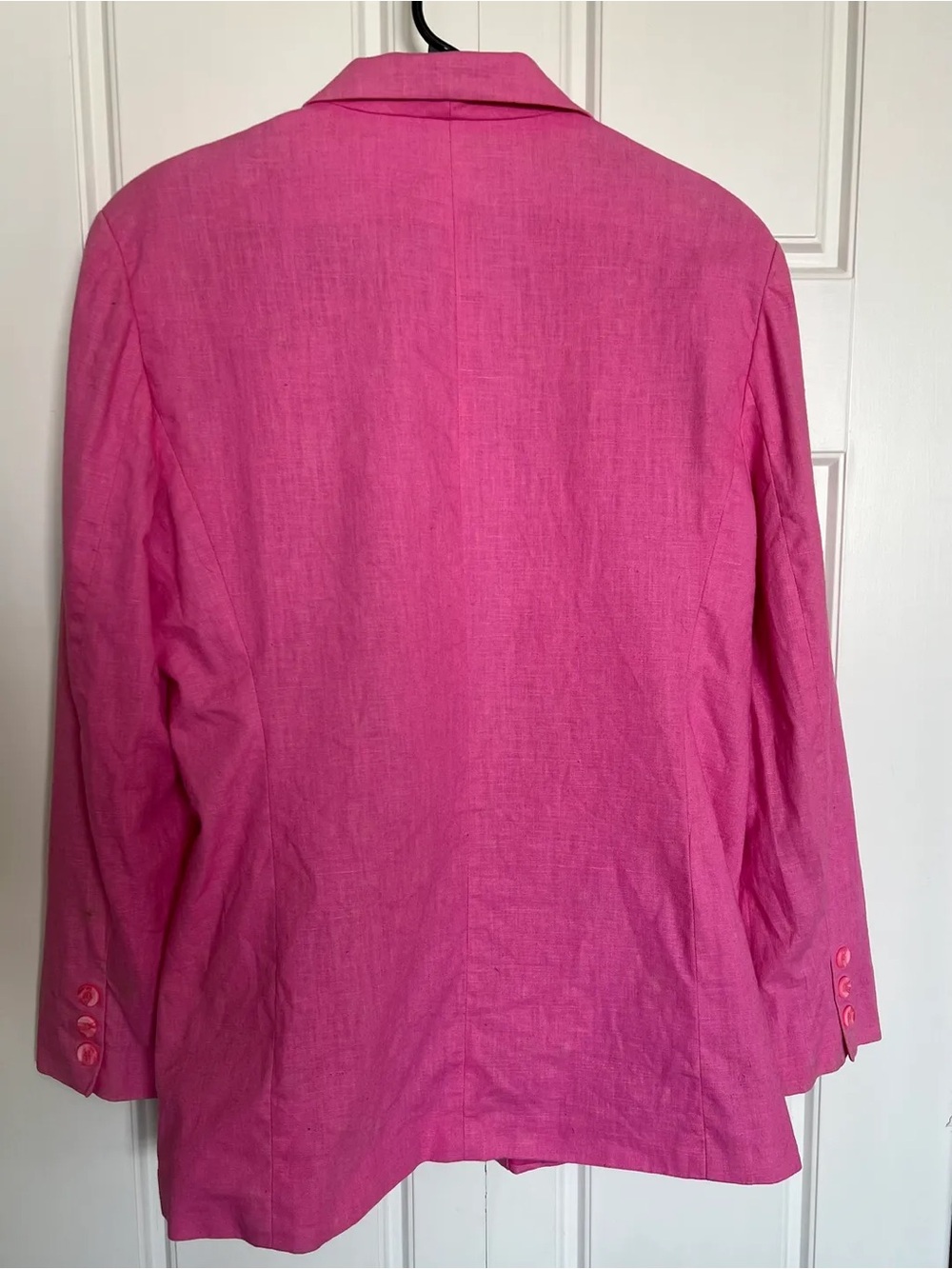 Vintage Pink Linen-Blend Blazer 🩷 - Picture 2 of 6